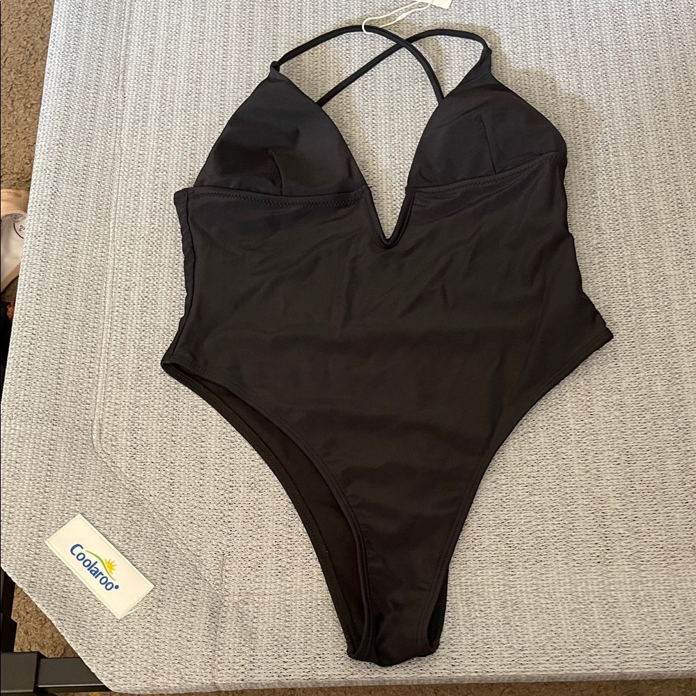 Black Women's One Piece Swimsuit